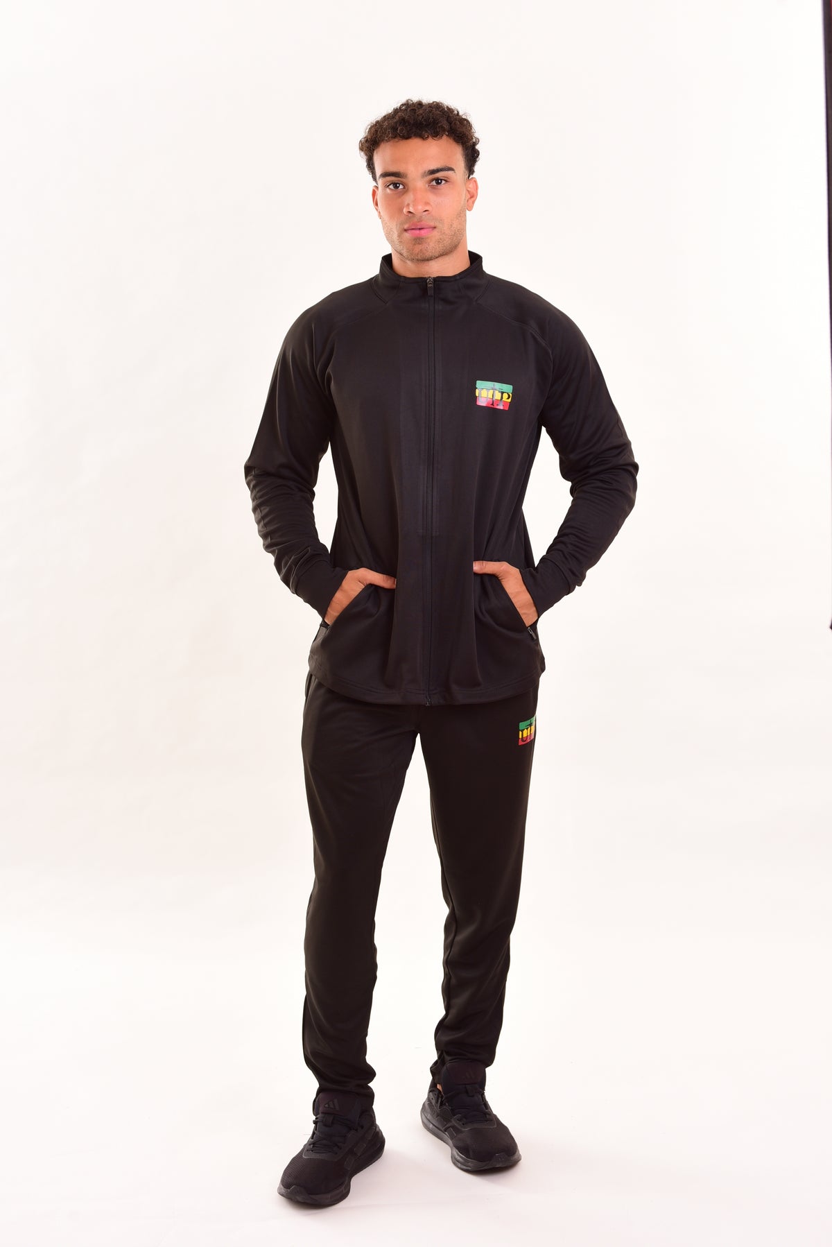 Red Gold Green Mens Tracksuit Top