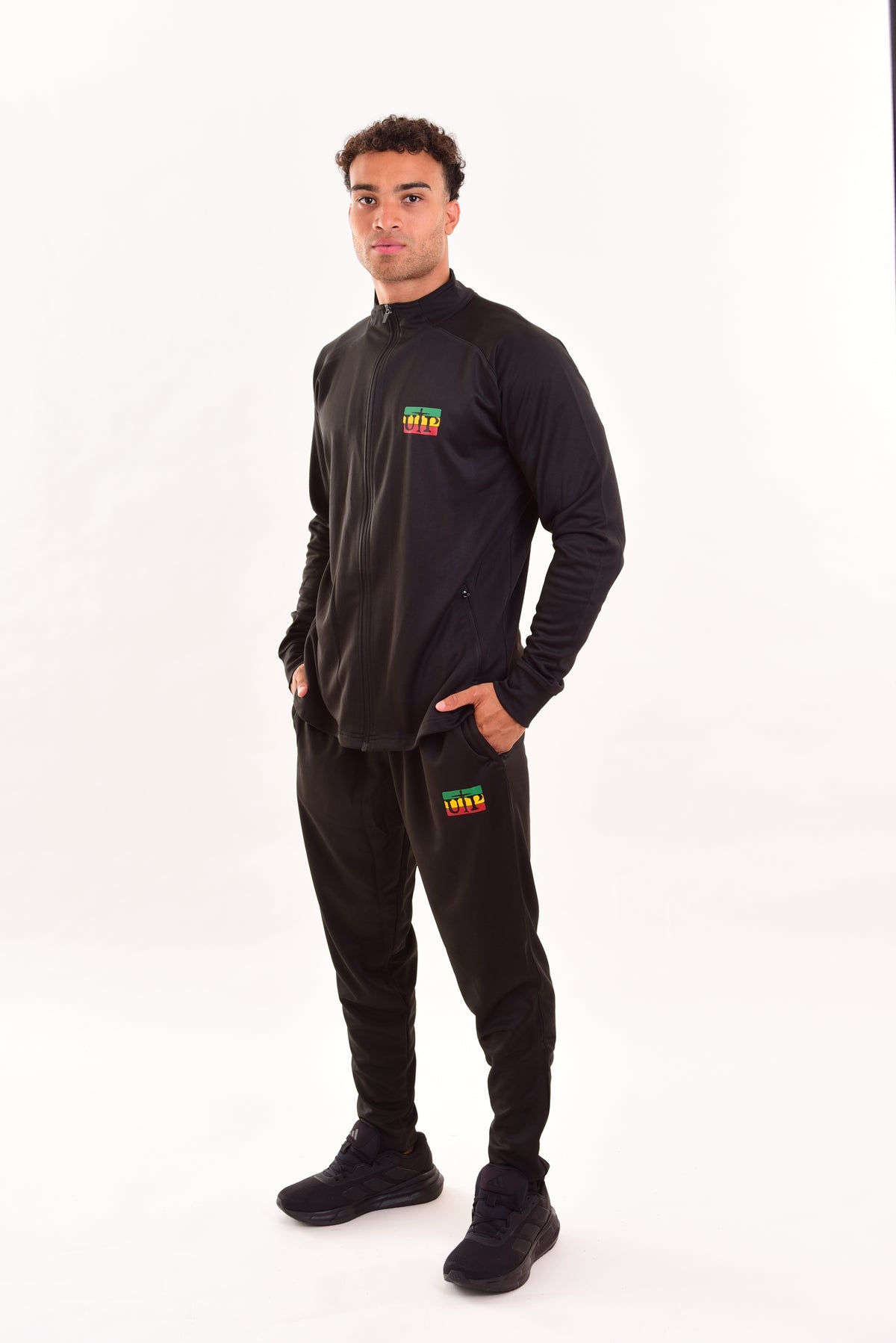 Red Gold Green Mens Tracksuit Top