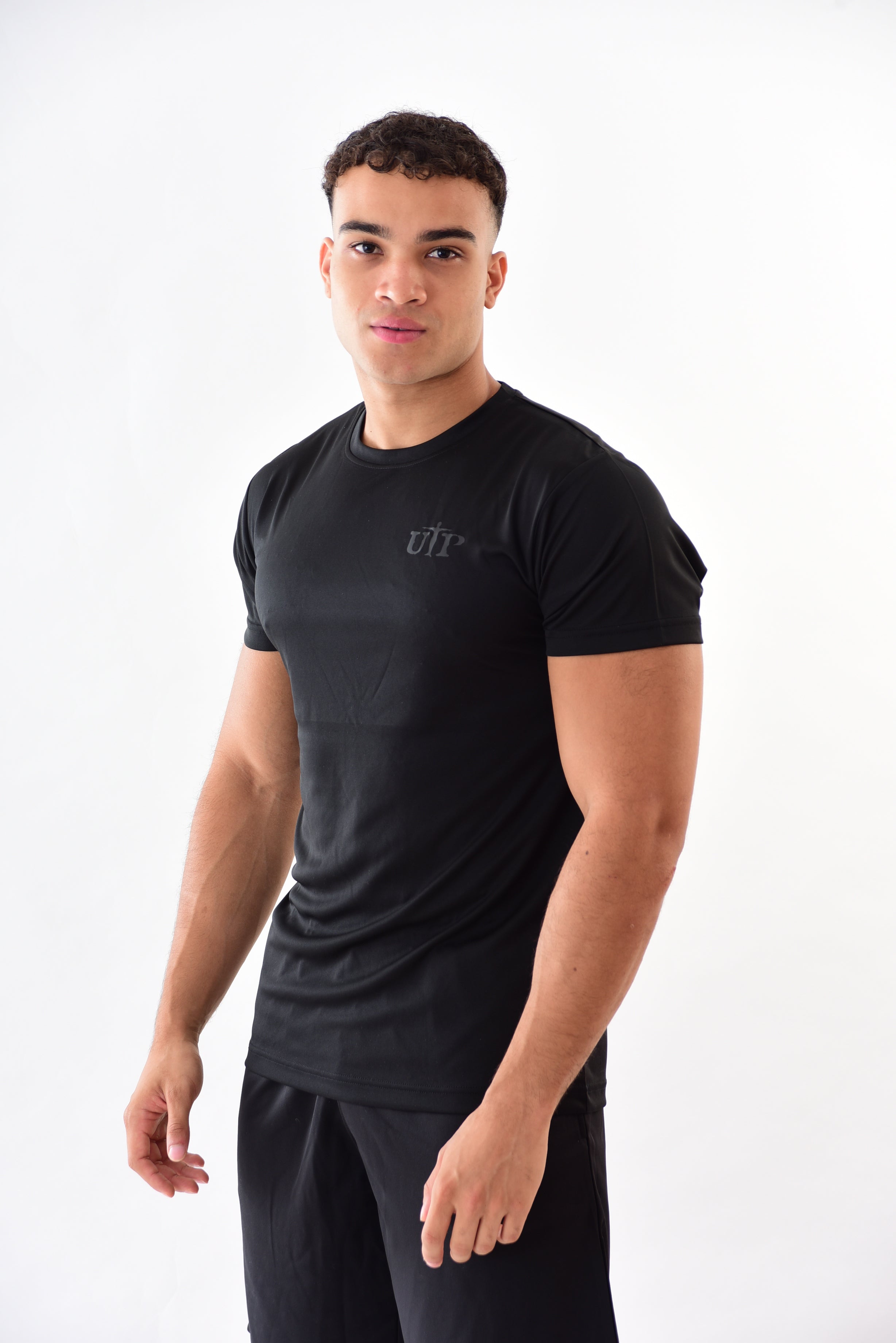Just Black Mens Polyester T-Shirt