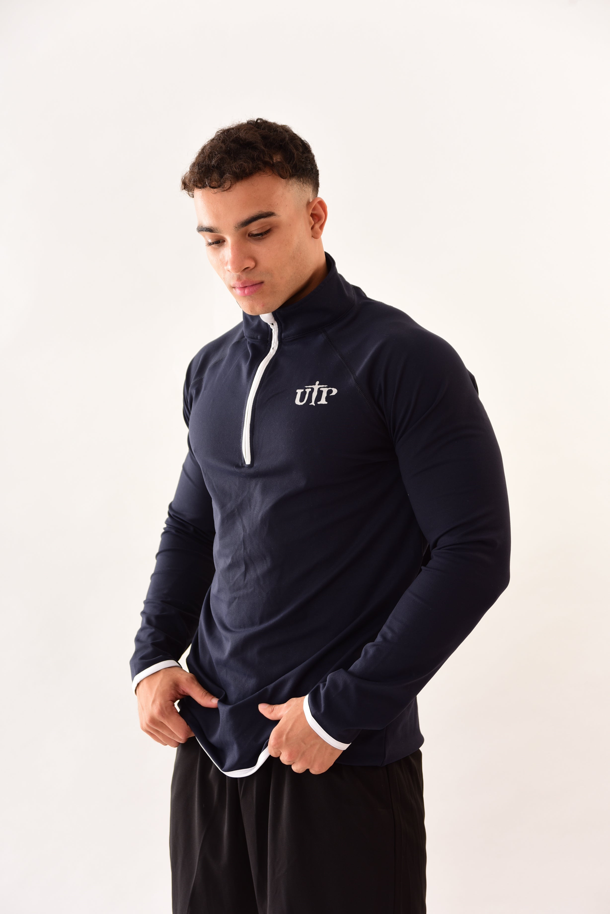 Mens 1/2 Zipped Sweatshirt