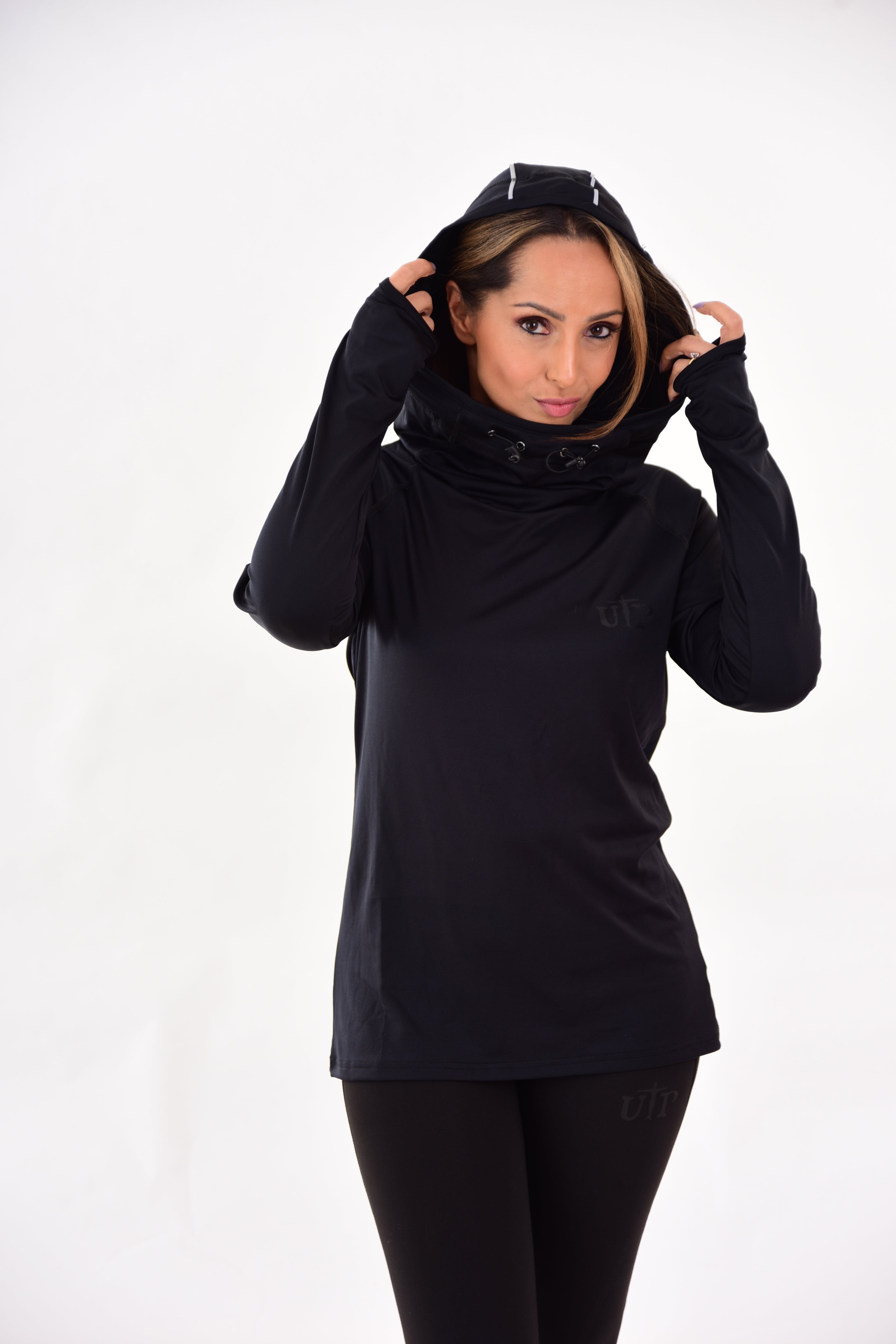 Just Black Womens Cowl Neck Top