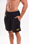Red Gold Green Mens Polyester Shorts
