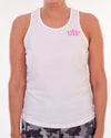 Womens Vests (White + Colour Combo)