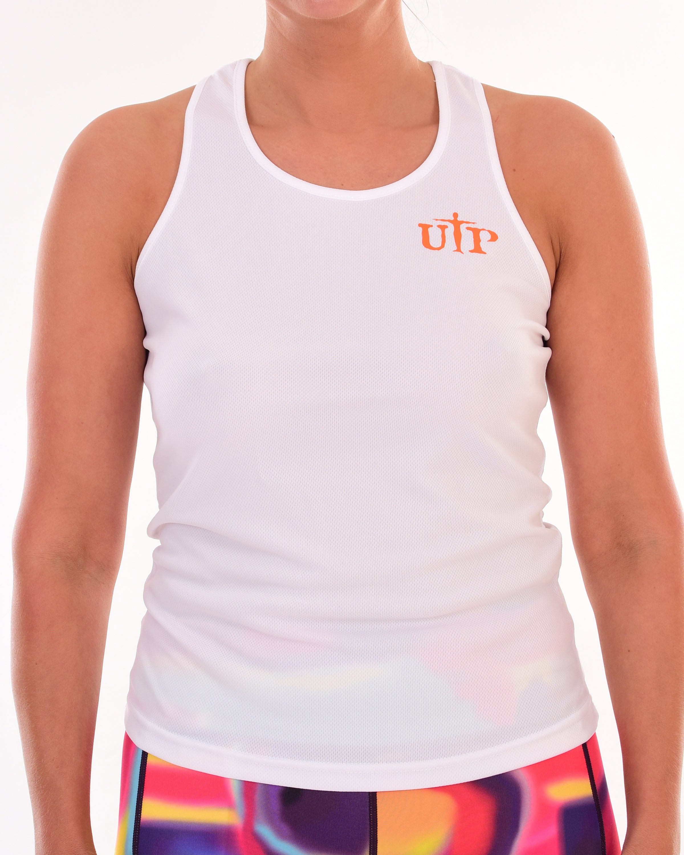 Womens Vests (White + Colour Combo)